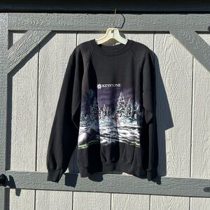 Hanes Keystone OAP Graphic Sweatshirt Size XL – Vintage Ski Scene Crewneck